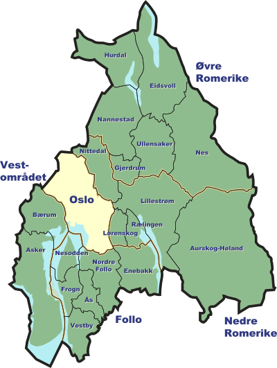 Kommunekart Akershus